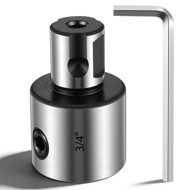 Industrial Tools 3/4" Weldon Shank to 3/4" One Touch Shank Adapter, Quick Change Annular Cutter Adapter, for Magnetic Drill Milling Machine, Heavy Duty Steel, Precision Fit with Pilot Bore
