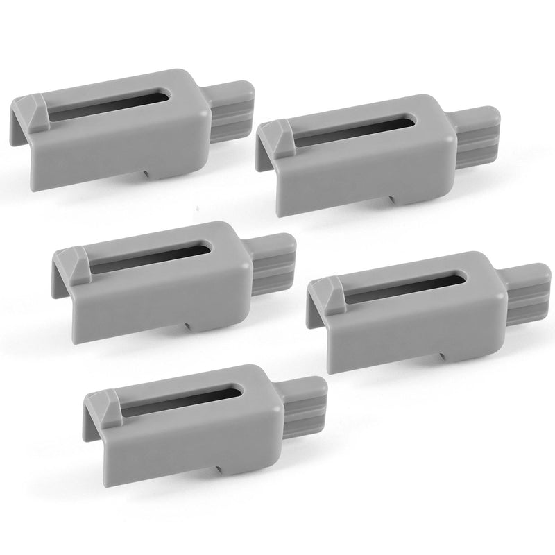 5-Pack Replacement Latch, Universal Gate Replacement Parts, Top-Button Release Only, Upgraded Thickened, Gray, Upgraded ABS Materia, Compatible with Regalo 1161 and Select Carlson Gates Etc 5 Pack