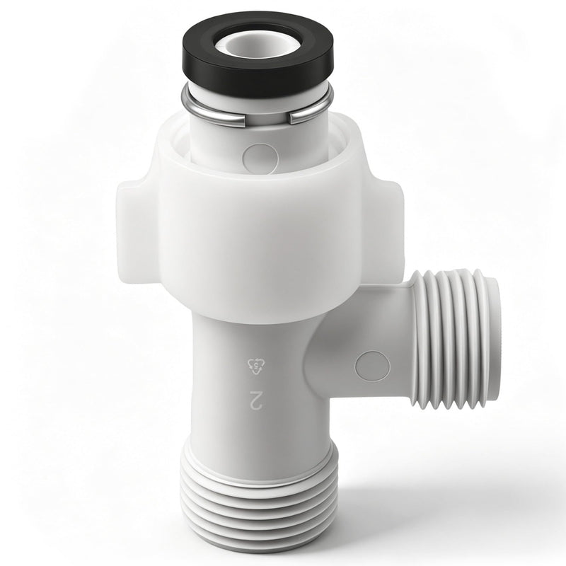 Bidet Tee Connector, T Valve THU6234 For TOTO WASHLET T-Connector,7/8 inch Toilet T Adapter for Washlet A100, C100, K300,S300E,S350E (7/8” x 7/8” x 1/4”)