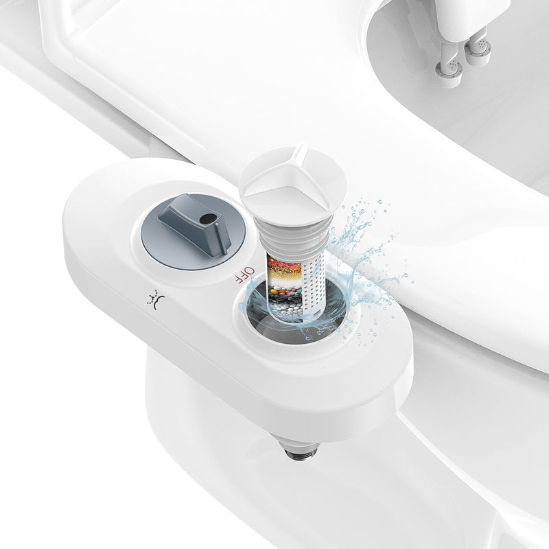 Filtered Bidet Attachment for Toilet Seat，300 gray