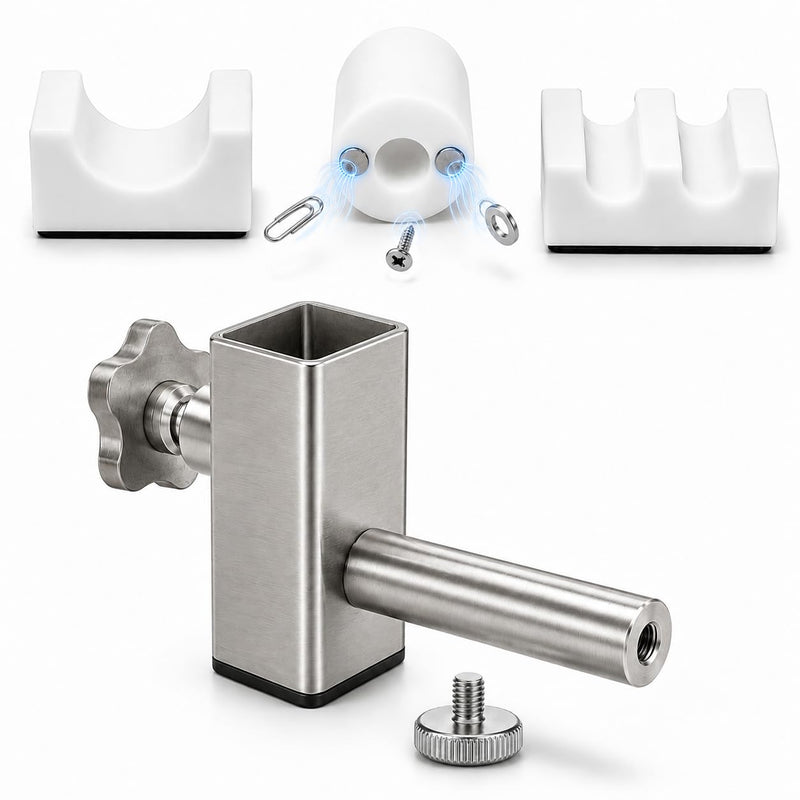 333'S Arbor Press Attachments for 1" Shaft Arbor Presses, 3-in-1 Silverware Bending Tool with Interchangeable Dies for Spoon Rings, Bracelets and Jewelry Making, Press Not Included