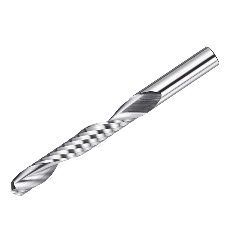 Carbide Upcut Spiral Router Bit, 8mm Shank CNC Router Bits 8mm x 52mm (Cutting Dia x Length) Single Flute End Mill Cutter for Wood Cut, Inlay, Grooving 8mm Dia - 52mm CL - 8mm Shank