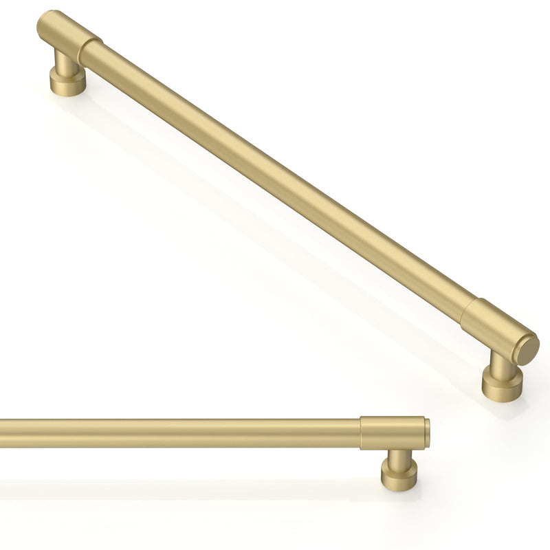 6 Pack Brushed Gold Cabinet Pulls 12.6 Inch(320mm) Kitchen Cabinet Handles Cabinet Hardware Drawer Pulls 12.6" Hole Center 6