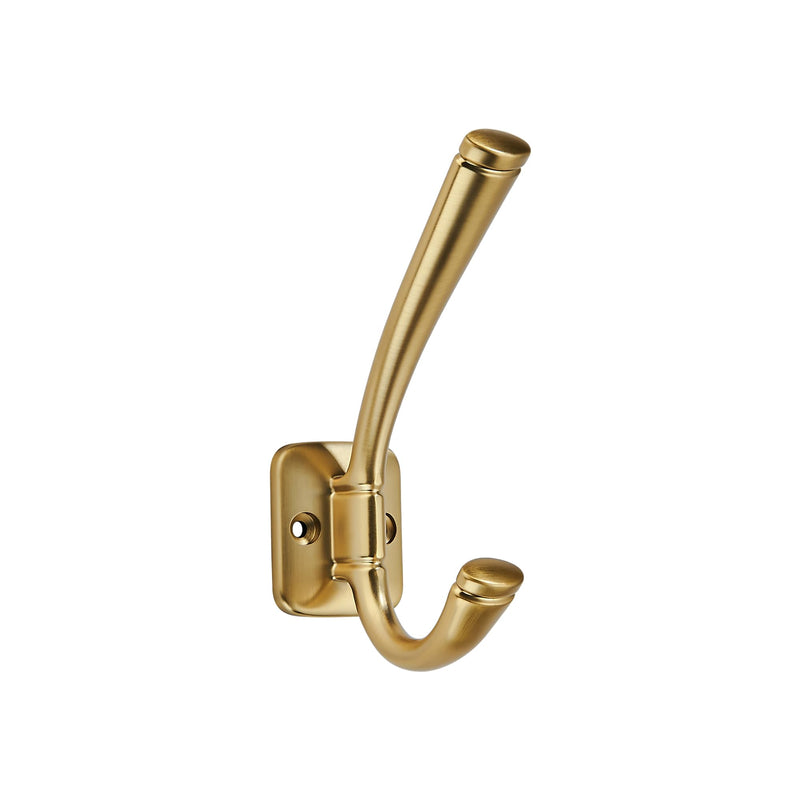 AVICCI 3 Pack Coat Hooks Champagne Bronze Coat Hooks,Heavy Duty Hooks wall Hook for Hanging Towel, for Wardrobe Bathroom Bedroom Furniture Hardware