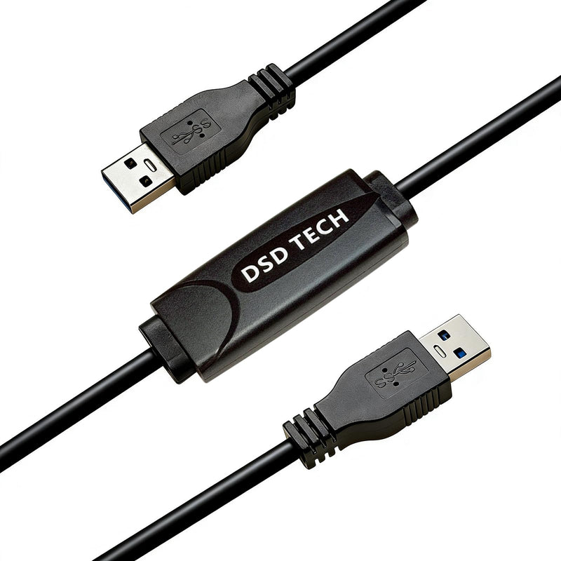 DSD TECH SH-K03A USB 3.0 Data Link Cable, 5Gbps Fast File Transfer & KM Sharing, Win and Mac, 10ft