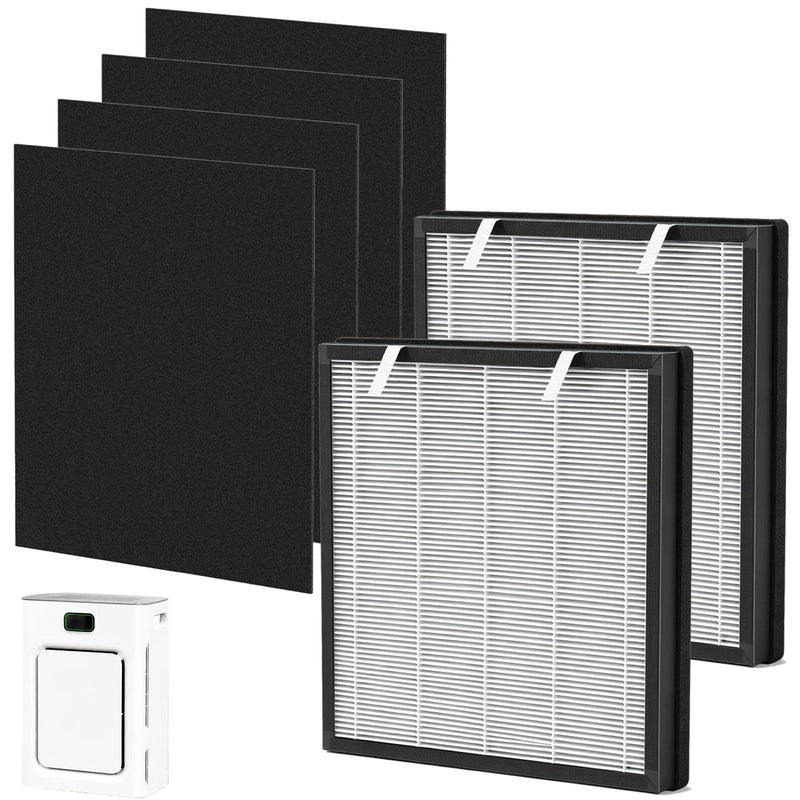 P358 Replacement Filters Compatible for HEAPETS P358 Pet Air Purifier, HEPA Air Filter for Pet Hair, 2 HEPA Composite Filters, 4 Pre-Filters, Replaces Part #PJ358-2LX6JDM