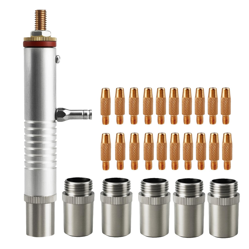 26-PK .035 Contact Tips Tube Assembly Mig welding Nozzle Kit 186404 186405 186406 for Miller Spoolmate 100 185 200 3035 for Hobart Spoolgun DP-3035, SpoolRunner 100, Handler 125 125Ez 130 140 190 210