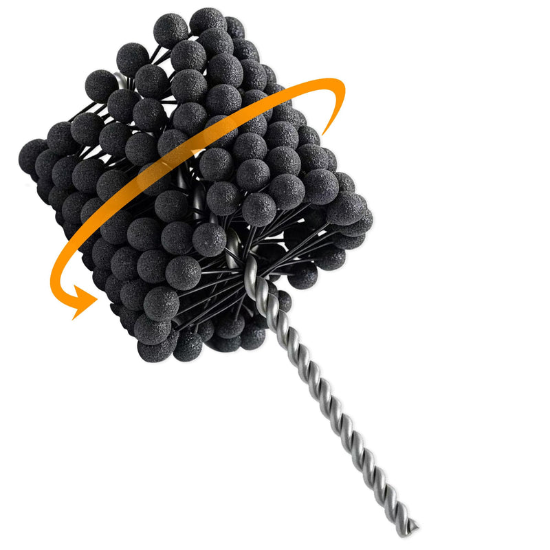 3 Inch Cylinder Hone Ball Brush – 240 Grit Silicon Carbide, Flexible Honing Tool for Deburring & Cross-Hatching, Ideal for Honing Cast Iron, Steel, and Stainless Steel Engine Cylinders