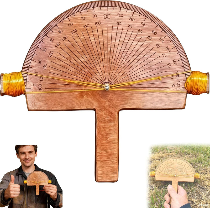 Precision Angle Finder, Handcrafted Birch Wood Degree Tool for Accurate Measurements 1