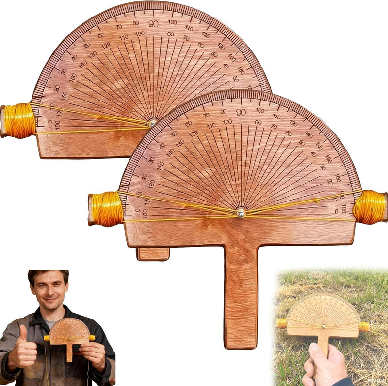 Precision Angle Finder, Handcrafted Birch Wood Degree Tool for Accurate Measurements (2) 2