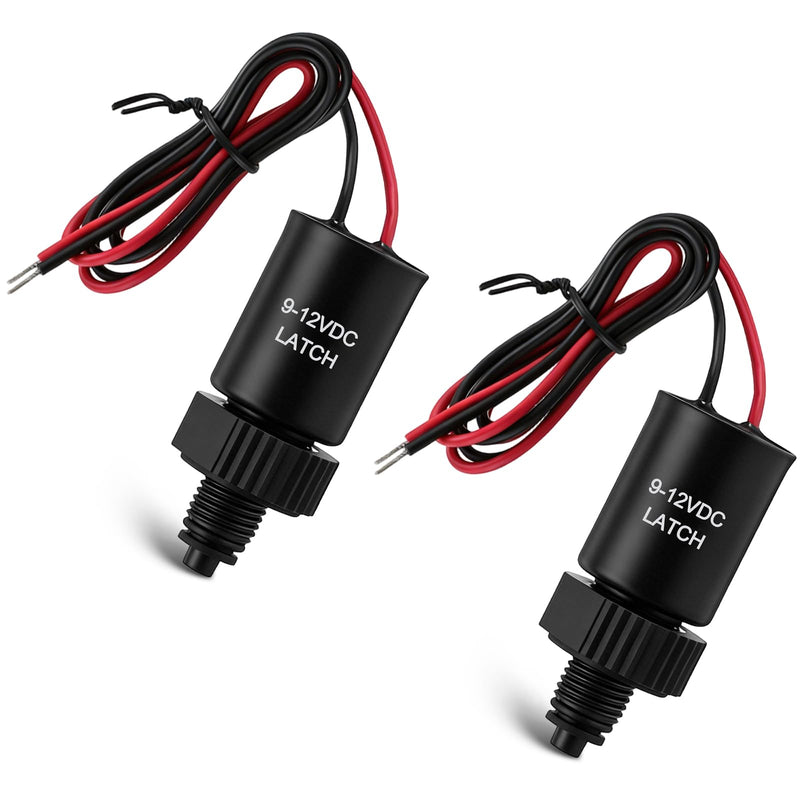 2 Pack DC Latching Solenoid Replacement Compatible with Hunter Node, Node-BT & XCHybrid Controllers, Metal Shell Sprinkler Valve Solenoid, 9V Battery Powered Irrigation Coil, Easy Installation 2