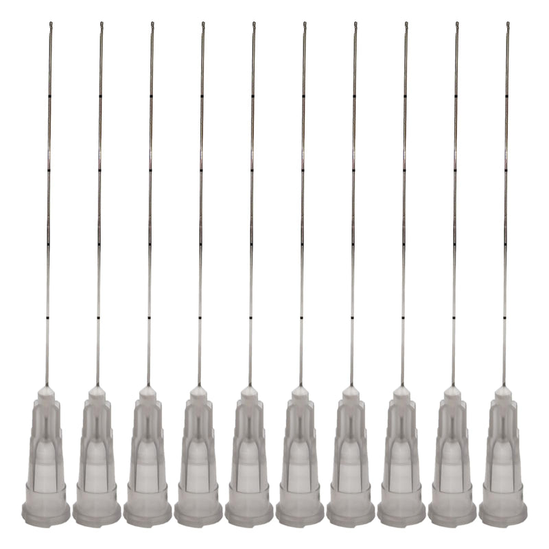 10pcs Professional Blunt Tips for Face Lifting,Individual Packaging for Lab and Veterinary (27G-50mm) 27G-50mm