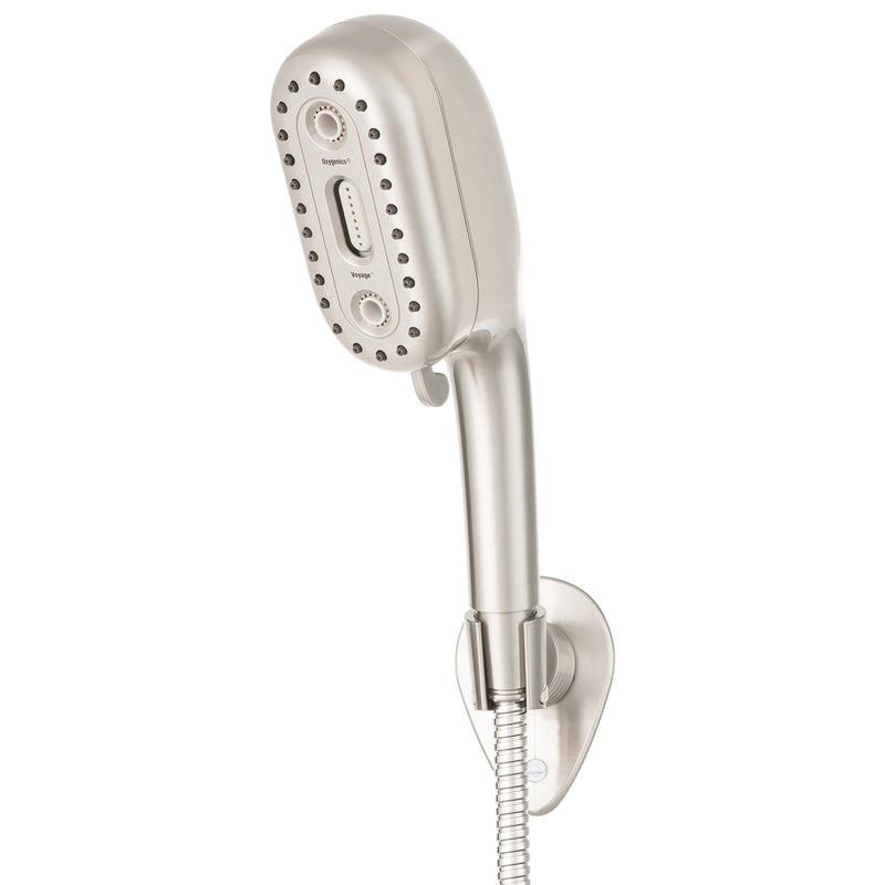 Oxygenics Voyage RV 4-Setting Brushed Nickel Handheld Shower Head