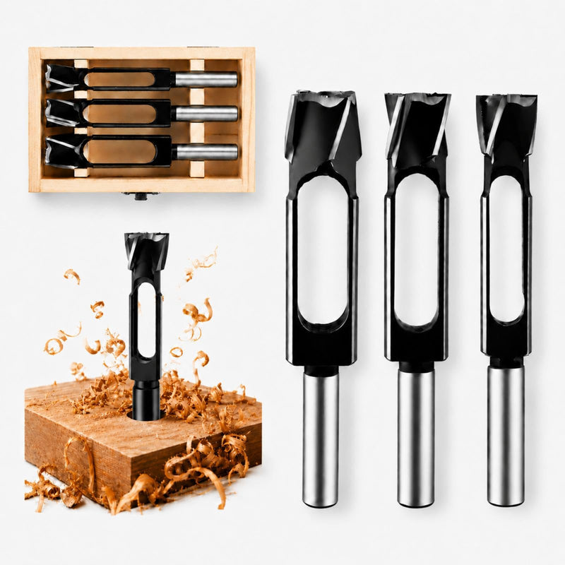 Lasnten 3 Pcs Wood Plug Cutter Tenon Dowel Cutters Drill Bit Set for Woodworking with Carrying Case (3/8″,1/2",5/8") 3/8″, 1/2", 5/8"