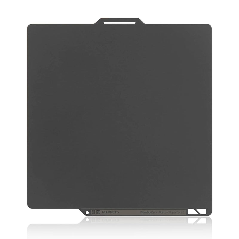 Bamboo Original Low Temperature Cold Printing Build Plate 257x257MM | Suitable for Bambulab X1/P1/A1 3D Printers, Spring Steel Plate, SuperTack Coating, Perfect for PLA and PETG Filament