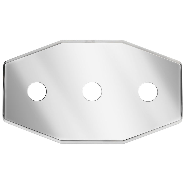 Three-Hole Remodel Plate, Shower Valve Cover Plate for Wall Repair, Compatible With Westbrass D505 Series