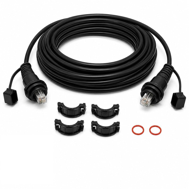 6ft Marine Network Cable, RJ45 Male to Male Ethernet Cable Compatible with Garmin GPSMAP, ECHOMAP UHD/Ultra, Fish Finder, Radar, GMR, GMS 10, GCV & GSD, Replacement for 010-10550-00 6FT