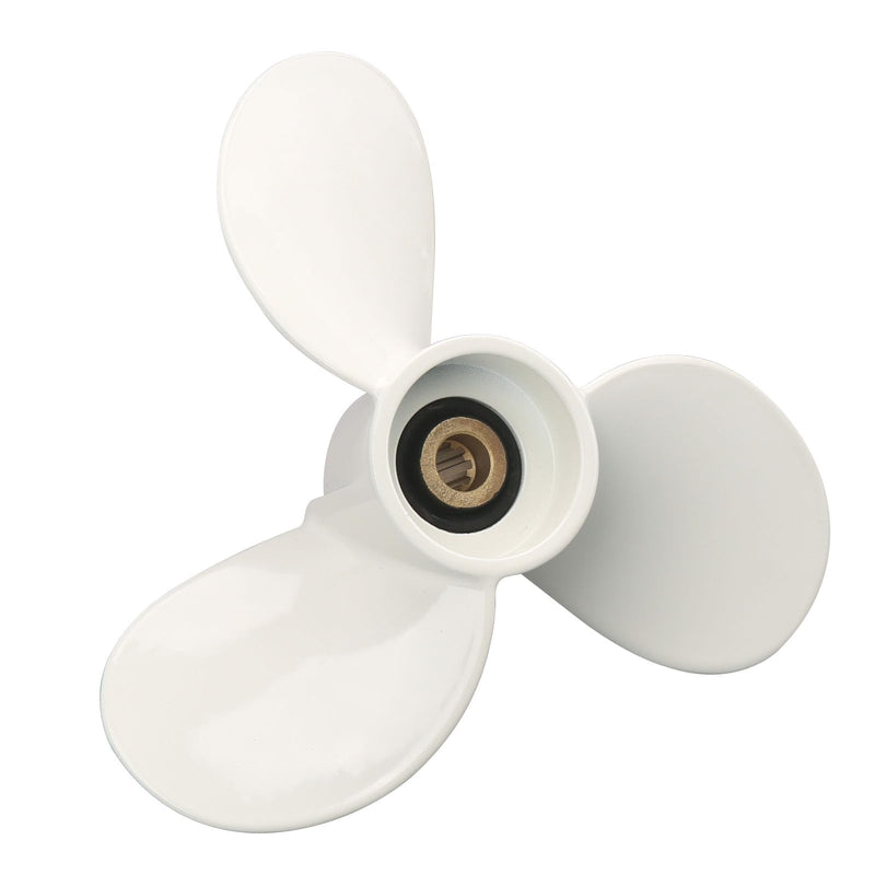 7 1/2 x 8-BA Boat Outboard Propeller Compatible with Yamaha Engines 4HP 5HP 6HP 4A 4M 5M 5C F4 F6L F6S F5A F6C 3 Blades/9 Spline Tooth Replace# 6E0-45941-01-EL