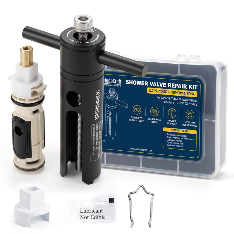 Replacement Cartridge Kit with Puller for Moen 1222 Posi-Temp Complete Kit