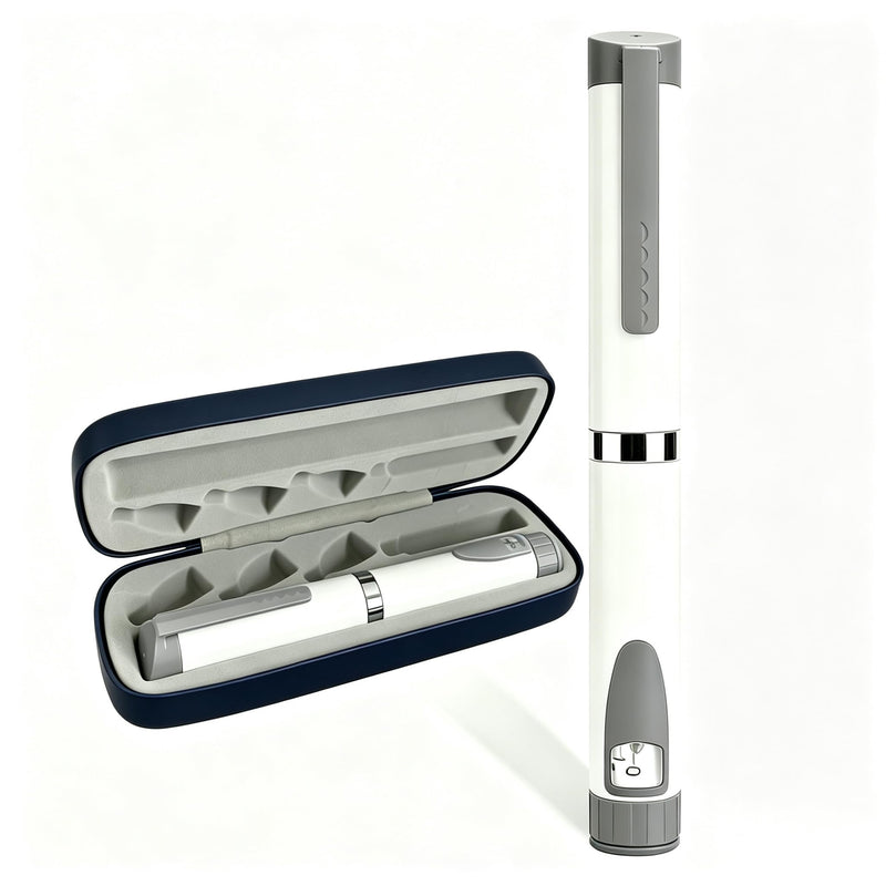 60 Unit Reusable Peptide Pen, Compatible with 3ML Cartridge, Clear Scale Smooth Plunger, Portable Travel Case for Home Travel Daily Use