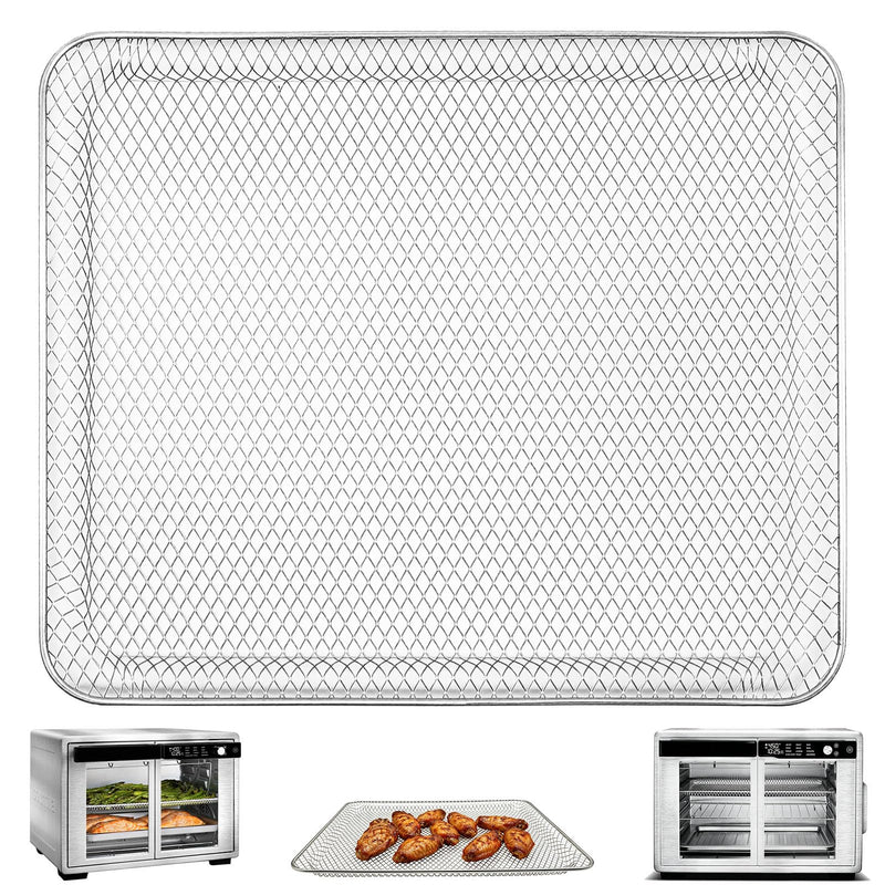 GCQ Toaster Oven Replacement Parts for Gourmia GTF3588, Toaster Oven Air Fryer Basket Accessories 12 Cooking Presets French Door Air Fryer Oven 37QT,Dishwasher Safe 14.4" x 12"x 0.8" Basket