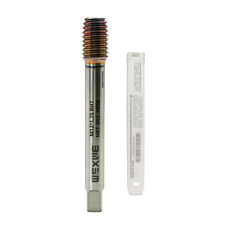Tools Thread Forming Taps M12*1.75 ALTIN Coating for Steel Metal Tapping,No Chips Have, Longer Tapping Life,High Speed Steel Cobalt(HSSCo), Round Shank with Square End, RH7 Tolerance (1PC) ST-8 M12*1.75 1PC