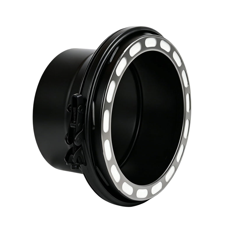 6 Inch Stove Pipe Adapter, Single Wall to Double Wall Chimney Adapter, 304 Stainless Steel Chimney Pipe Fitting, Black