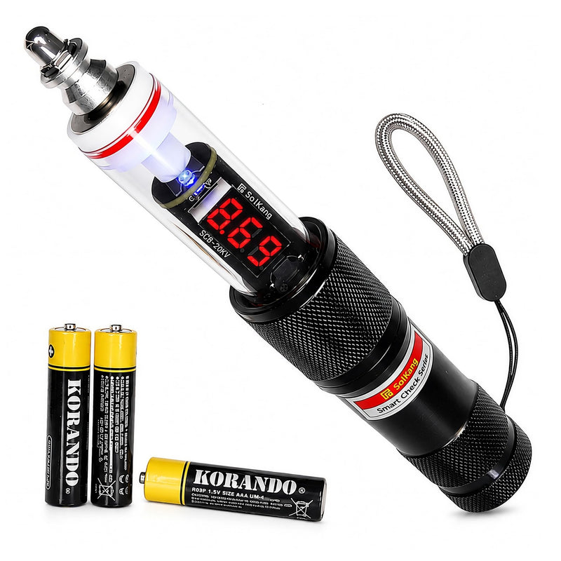 Electric Fence Tester, 150–20,000V, Made in Korea, Digital Voltmeter for Livestock & Farm, Waterproof, SmartCheck Series SCB-20KV