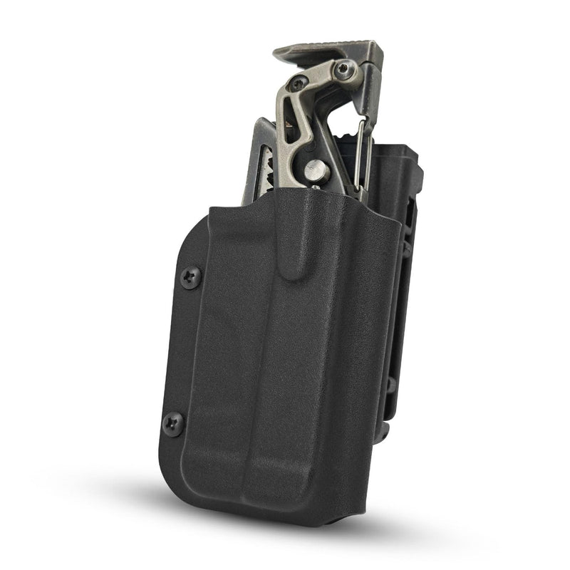 Kydex Multitool Sheath for Leatherman MUT, Dual Clips, Adjustable Retention | 1.5 mm Kydex, one-handed draw, positive click, horizontal or vertical carry, locking clip fits 2.05 in belts