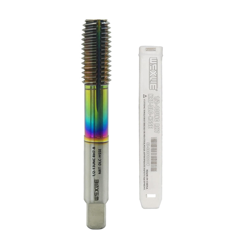 Tools Thread Forming Taps 1/2-13UNCP3 DLC Coating for Steel Metal Tapping,No Chips Have, Longer Tapping Life,High Speed Steel Cobalt(HSSCo), Round Shank with Square End, RH7 Tolerance (1PC) ST-10 1/2-13UNCP3 1PC