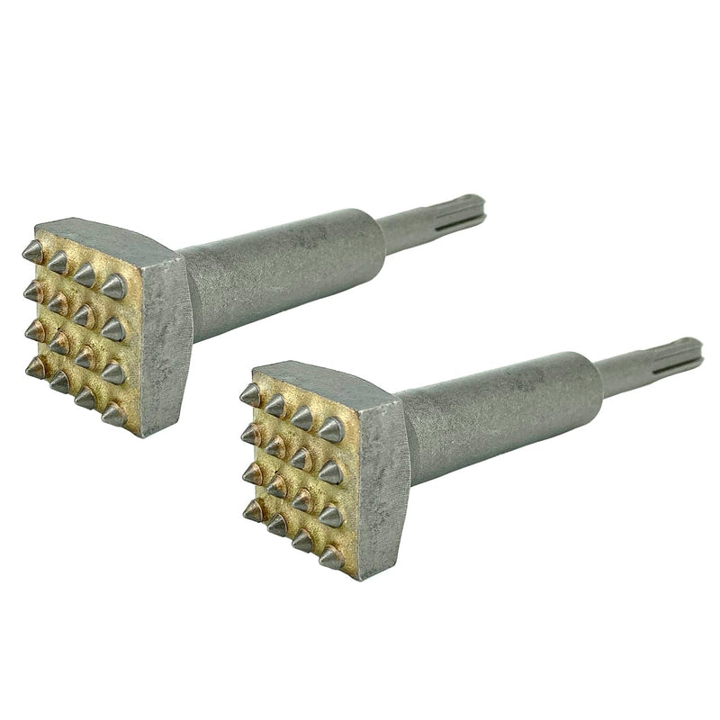 SDS Plus Bushing Tool, 5.5 inch x 1 1/4'' Square Head Concrete Bushing Bit, Concrete Roughness Coating Removal Repair Patch Prepare Chisel Drill Bit for Rotary Hammer, Masonry Stone Brick Wall (2 pcs) 2