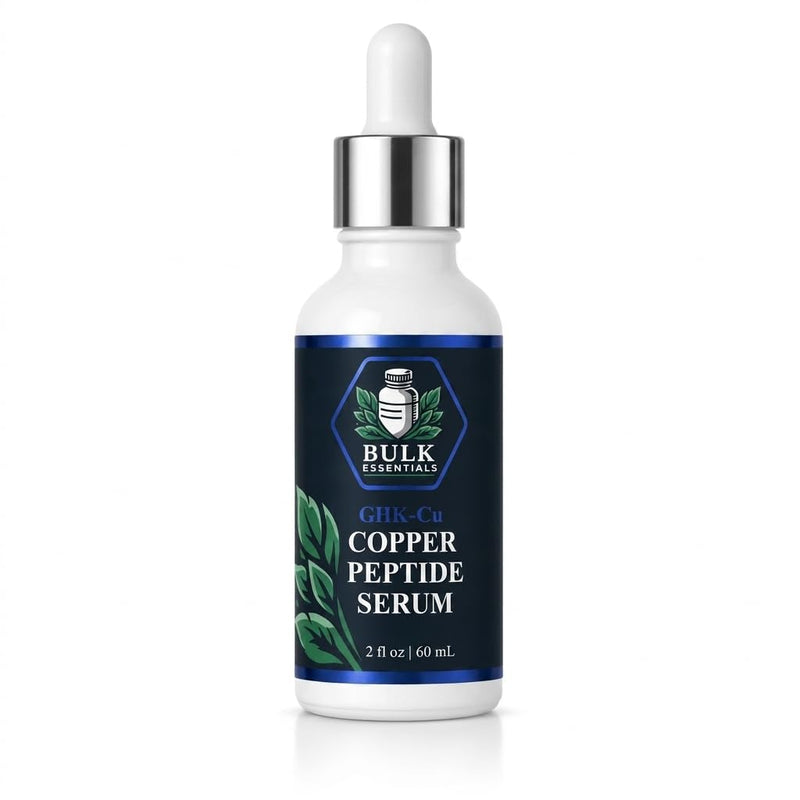 Copper Peptides Serum For Face+Neck Firming & Hydrating, GHK-Cu peptide with Methylene Blue, Hyaluronic Acid Formula, Fragrance Free GHKCu, Made in USA, 2 fl oz