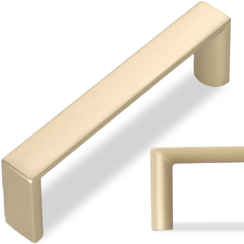 10 Pack Brushed Gold Cabinet Pulls 3 Inch(76mm) Hole Center Drawer Pulls Cabinet Hardware Kitchen Cabinet Handles for Bathroom Dresser Pulls 3'' Hole Center(76mm) 10
