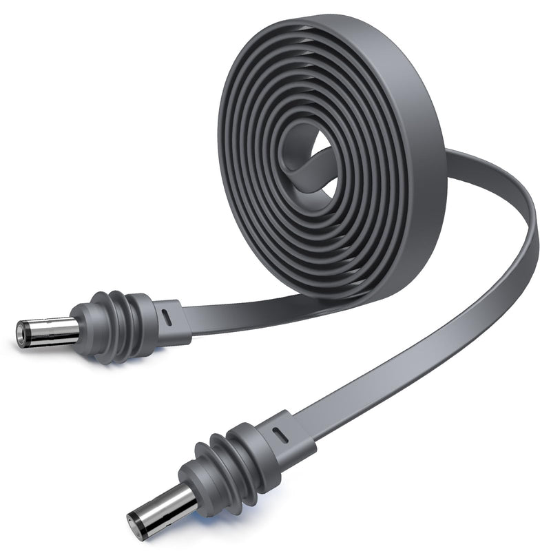 Flat Starlink Mini DC Power Cable 16.4FT/ 5M 18AWG for Window Passthrough | Ultra-Thin Anti-Pinch Waterproof Replacement Cord, Ideal for RV, Van, Truck, Camping & Outdoor All-Weather Use