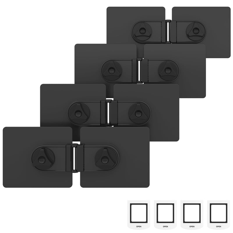 4-Pack Magnetic Monitor Connection Bracket Universal Monitor Alignment Clips with Position Sticker Angle Adjustable Magnetic Dual Monitor Connectors for Curved and Flat Screen with Strong Adhesive