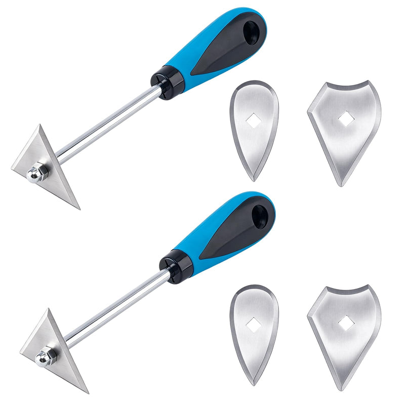 8" Paint Scraper Tool Stainless Steel Shave Hook Scraper Paint Removal Tool Paint Cleaner with Steel Interchangeable Blades for Removing Paint and Varnish from Flat Surfaces