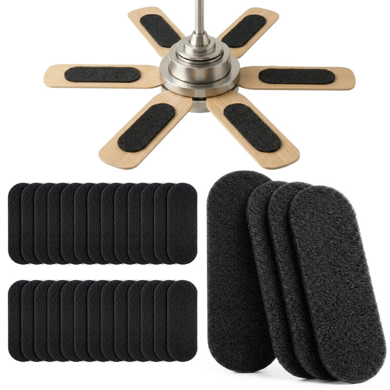 Leemone 30pcs Ceiling Fan Filter for Blades, Coconut Shell Activated Carbon