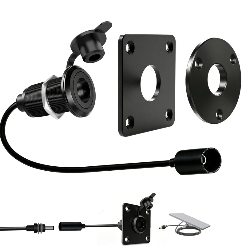Starlink Mini Waterproof Wall Pass Through Kit, 5.5×2.1mm Adapter Included, Cable Entry Port, Starlink Mini Accessories fo RV/Van/Boat/Battery Box (Starlink mini DC Female to DC Female)