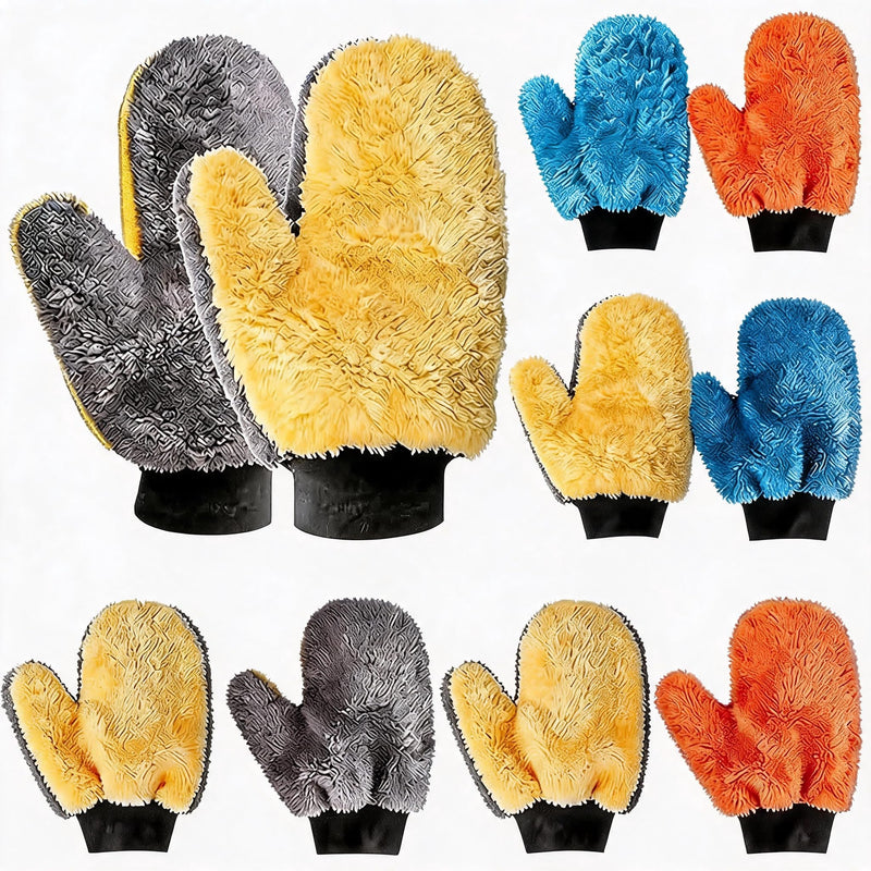 15 Pcs Microfiber Painting Mitts with Thumb for Furniture Staining