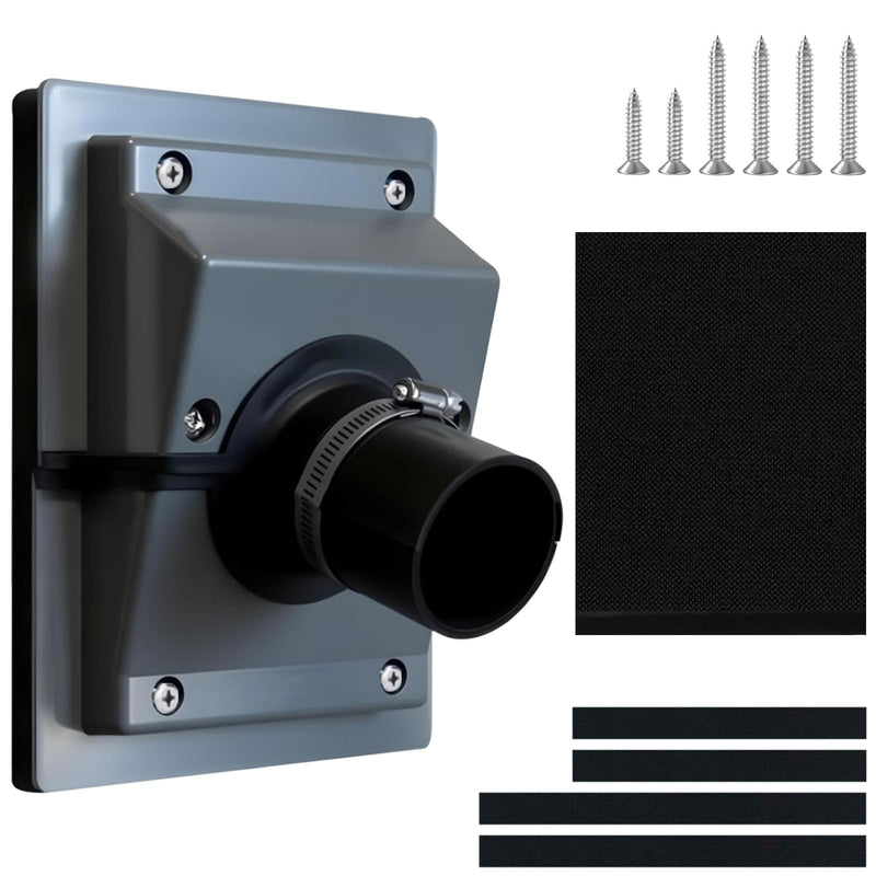 HVAC Wall Penetration & Line-Set Cover Kit for AC Line,Grey Gray