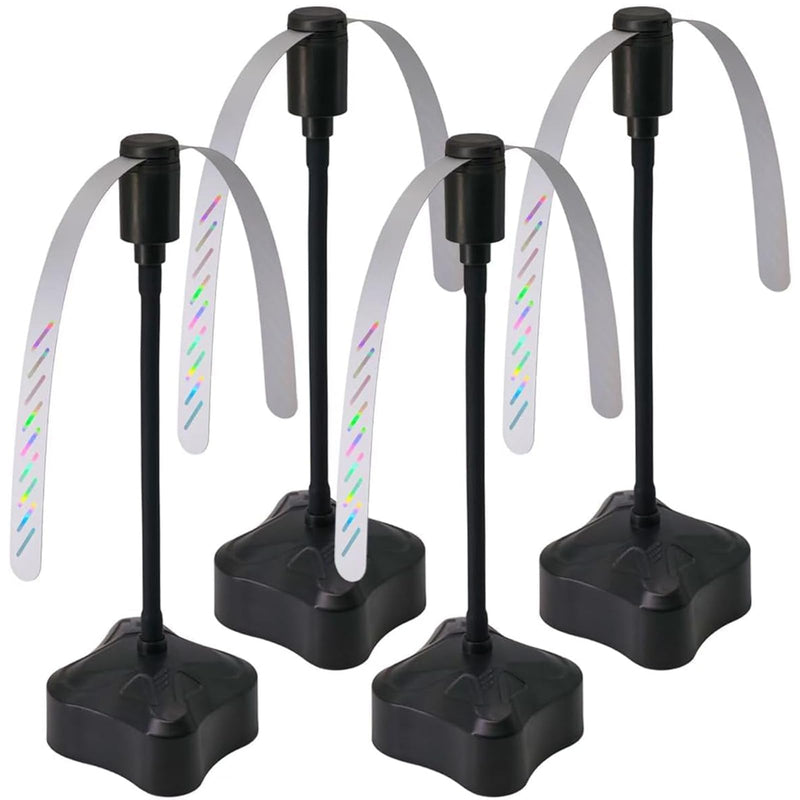 4 Pack Fly Fans for Tables, Portable Table Fly Fan with Flexible Gooseneck