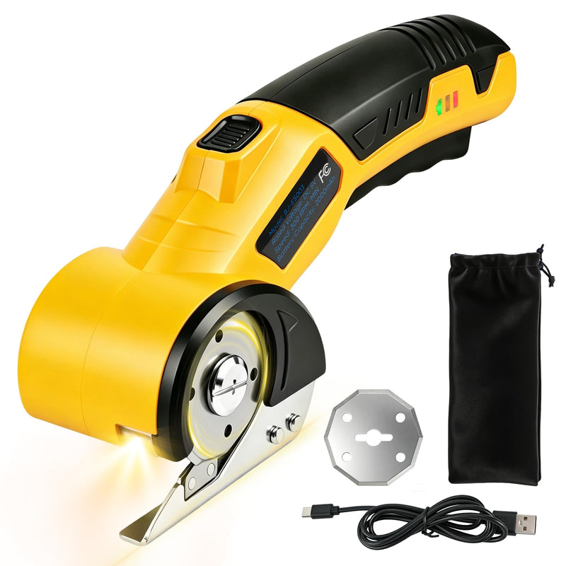 Cordless Electric Scissors, Cardboard Cutter 5V 2000mAh