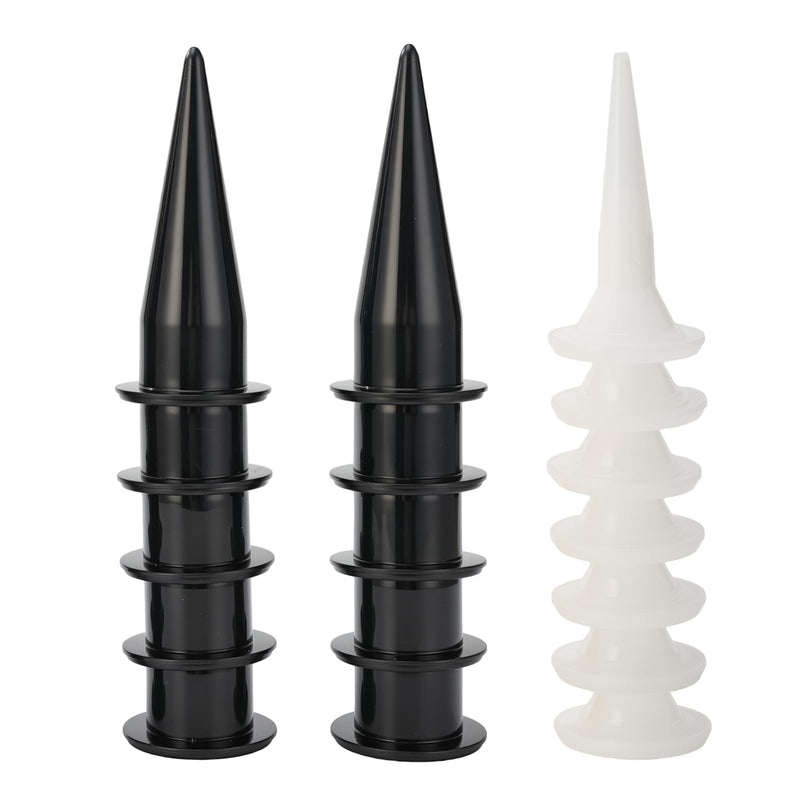 Cone Nozzles Sausage Caulk Gun Nozzle Caulking Nozzle Replacement Durable Sausage Caulking Tips 17pcs