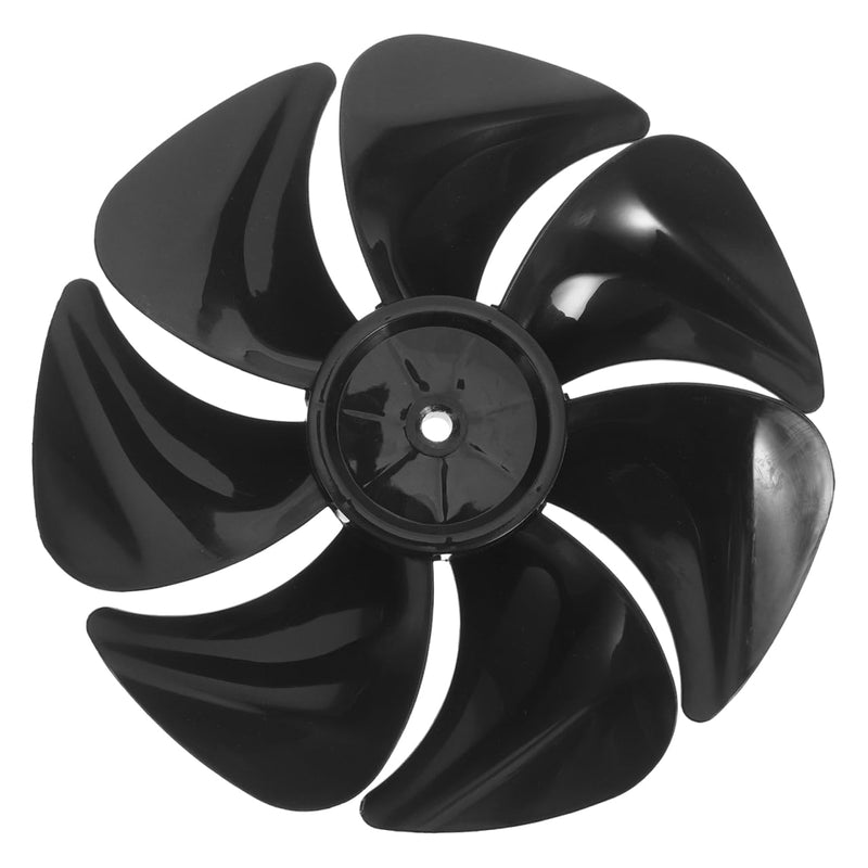 SHINEOFI Replacement Air Circulation Fan Blades 8.7-inch 7-Blade Black with 8mm Hole for Pedestal Table and Floor Fans Leaf Replacement