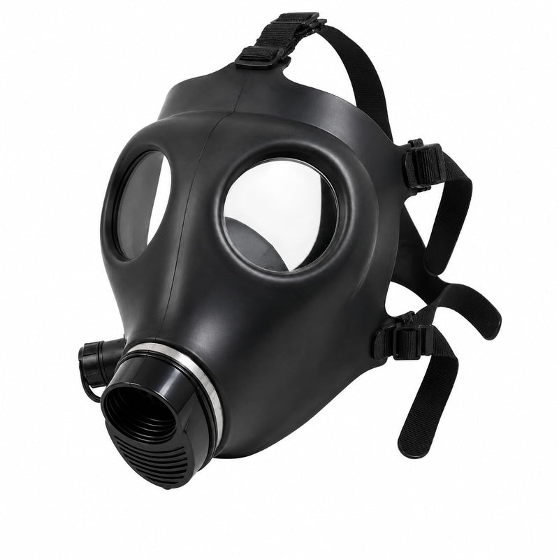 Full Face Mask with 40mm Threaded Connection | Anti-Fog Wide View Lens | Adjustable Head Harness | Paintball, Airsoft, Cosplay, Halloween & Training Use