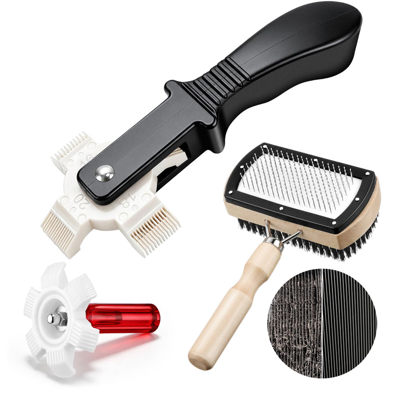 3 Piece AC Fin Comb Coil Cleaning Kit, Covers 8-22 FPI for HVAC, RV & Auto
