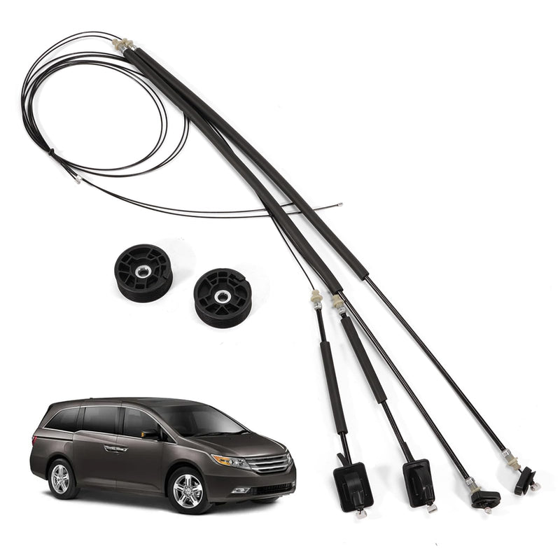 2 Pairs 72546TK8A01 Power Sliding Door Cable Kit with Pulley Wheel Fit for 2011-2017 Honda Odyssey 5 Door LX EX EX-L Touring 3.5L V6 SOHC, Left & Right Side 72546-TK8-A01, 72546 TK8 A01(No Motor)