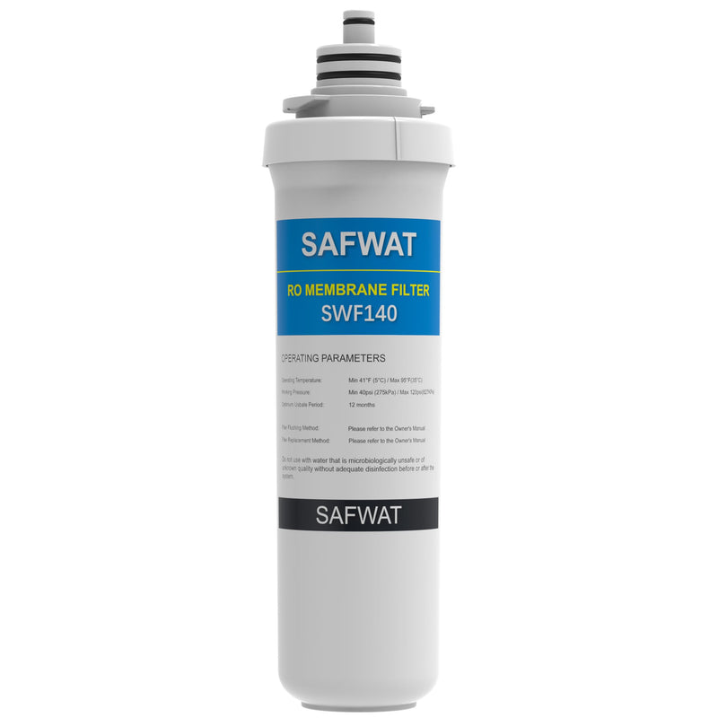 SAFWAT SWF140 Compatible with Brondell Circle RC100 RO System, Replacement for RF-40 Membrane Water Filter