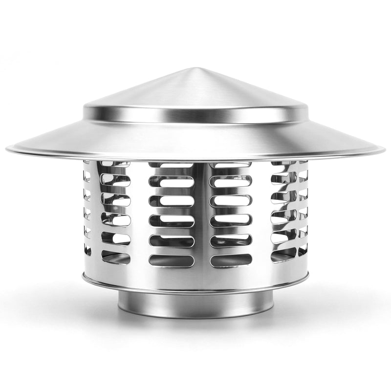 Stainless Steel Chimney Caps Cover for Outside (3 in, Silvery) 3 inch