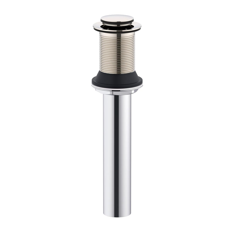 Gerber 1-1/4 in. Touch-Down Bathroom Sink Drain Without Overflow Polished Nickel